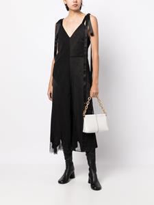 Goen.J Midi-jurk met kanten afwerking - Zwart
