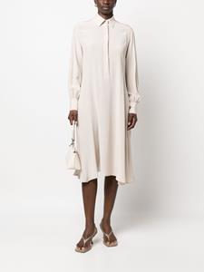 Kiton Gedrapeerde blousejurk - Beige