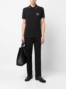 Poloshirt met logopatch - Zwart