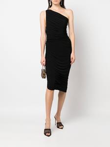normakamali Norma Kamali Asymmetrische midi-jurk - Zwart