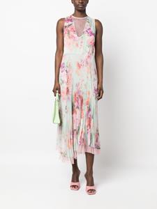 TWINSET Geplooide midi-jurk - Roze
