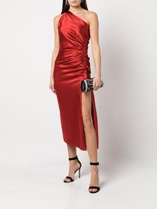 michellemason Michelle Mason Jurk met gesmockt detail - Rood