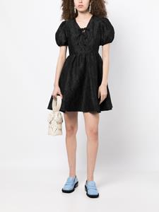 b+ab Midi-jurk met jacquard - Zwart