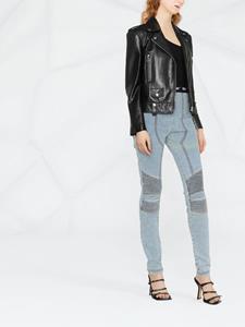 philippplein Philipp Plein Jegging met logoband - Blauw