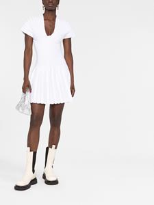 Balmain Geplooide mini-jurk - Wit