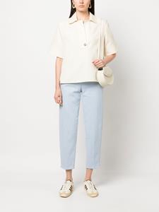 Cropped jeans - Blauw