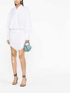 theattico The Attico Blousejurk met ruches - Wit