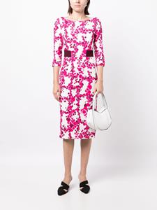 JANE Midi-jurk met ceintuur - Roze
