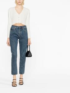 WARDROBE.NYC Cropped jeans - Blauw