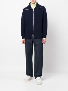 Vest met gespreide kraag - Blauw