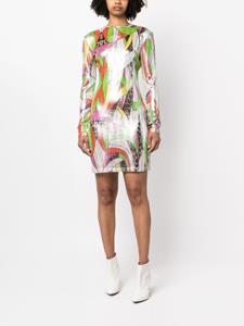 philippplein Philipp Plein Mini-jurk met print - Groen