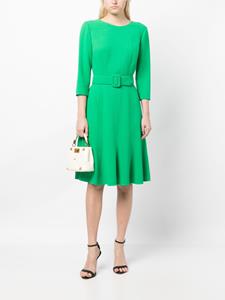 oscardelarenta Oscar de la Renta Midi-jurk met ceintuur - Groen