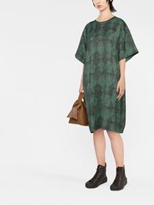 ASPESI T-shirtjurk met print - Groen