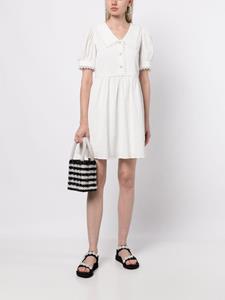 b+ab Mini-jurk met korte mouwen - Wit