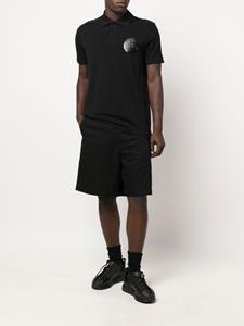 versacejeanscouture Versace Jeans Couture Poloshirt met logoprint - Zwart
