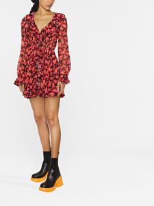 MSGM Mini-jurk met vlinder patroon - Roze
