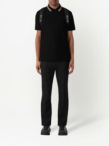 Burberry Icon Stripe poloshirt - Zwart