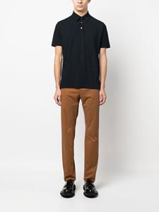 Zanone Ice katoenen poloshirt - Blauw