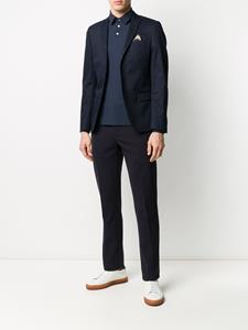 Zanone Poloshirt met lange mouwen - Blauw
