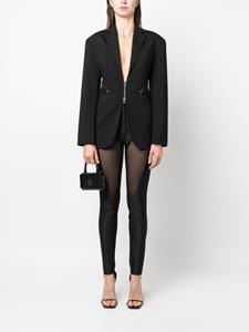 Mugler Flared broek - Zwart