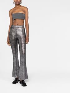Rabanne Flared broek - Zilver