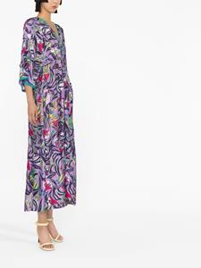 dvfdianevonfurstenberg DVF Diane von Furstenberg Midi-jurk met print - Paars