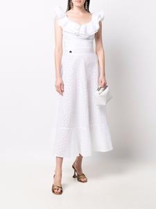 philippplein Philipp Plein Midi-jurk met kant - Wit