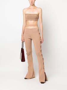 ANDREĀDAMO Flared broek - Beige
