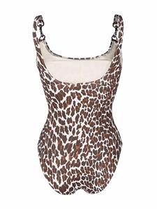 toryburch Tory Burch Badpak met luipaardprint - Bruin