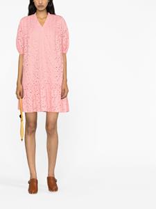 dvfdianevonfurstenberg DVF Diane von Furstenberg Mini-jurk met pofmouwen - Roze