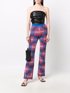Rabanne Broek met geometrische print - Blauw