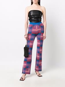 Paco Rabanne Broek met geometrische print - Blauw