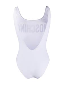 Moschino Badpak met logoprint - Wit