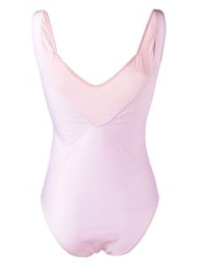 GANNI Badpak met logoprint - Roze