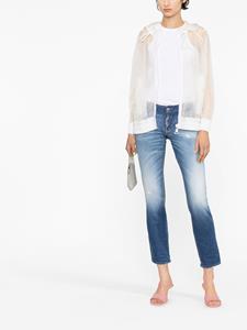 DSQUARED2 faded slim-cut jeans - Blauw