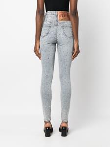 philippplein Philipp Plein Jeans met stras - Blauw