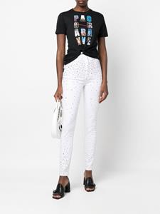 philippplein Philipp Plein Jeans met stras - Wit