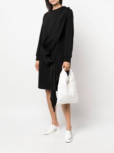 mm6maisonmargiela MM6 Maison Margiela Gedrapeerde sweaterjurk - Zwart