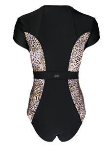 Duskii Badpak met luipaardprint - Zwart