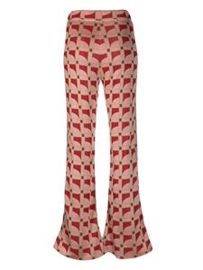 PAULA Flared broek - Roze