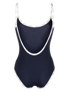 Moncler Badpak met logoprint - Blauw
