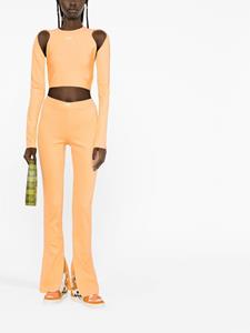 Off-White Flared broek - Oranje