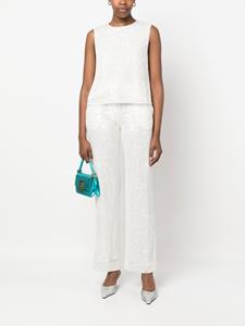 claudiepierlot Claudie Pierlot Broek verfraaid met pailletten - Wit