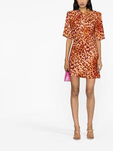 stellamccartney Stella McCartney Mini-jurk met luipaardprint - Roze