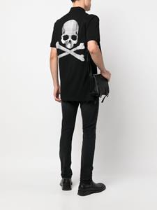 philippplein Philipp Plein Poloshirt met logopatch - Zwart