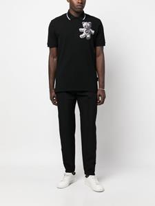 philippplein Philipp Plein Poloshirt met teddybeer - Zwart