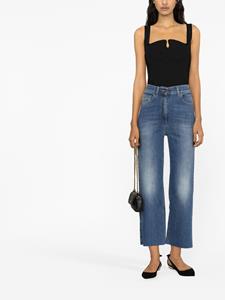 Elisabetta Franchi High waist jeans - Blauw