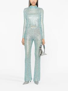 Self-Portrait Broek met pailletten - Blauw