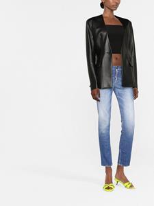 Jeans met toelopende pijpen - Blauw