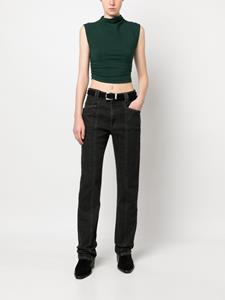 isabelmarant ISABEL MARANT Vokayae straight broek - Zwart